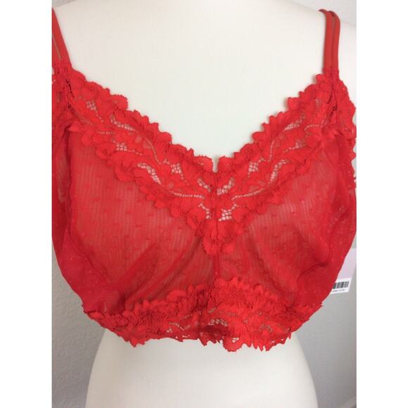 Savage x Fenty Lingerie Bra Lace Trim Swiss Dot Sheer - Picture 2 of 8